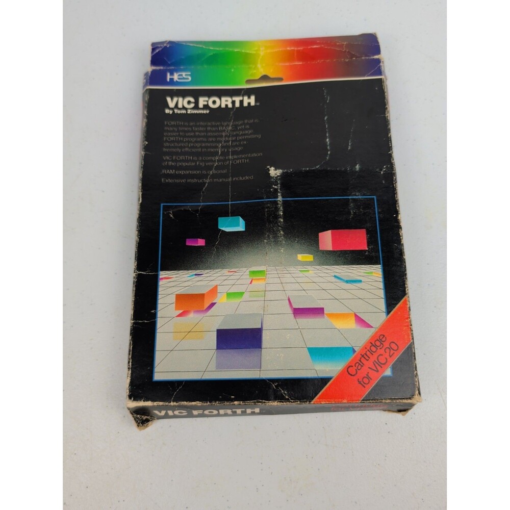 Vintage HES VIC FORTH Commodore VIC-20 Cartridge C301 Complete In Box Manual
